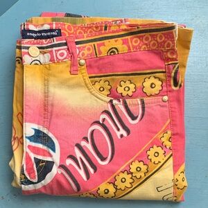 Angelo Marani Colorful Graphic Jeans